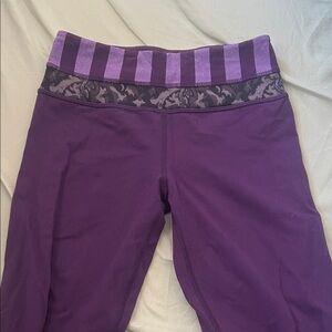 Purple Lulu Flare Leggings